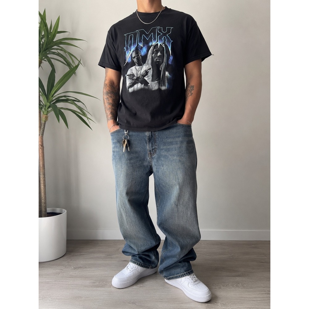 DMX Graphic T Shirt Mens Medium Black Y2K Hip Hop Rap Streetwear Cotton Tee